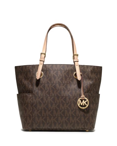 michael kors handtasche beige braun mit logo|Michael Kors Collection .